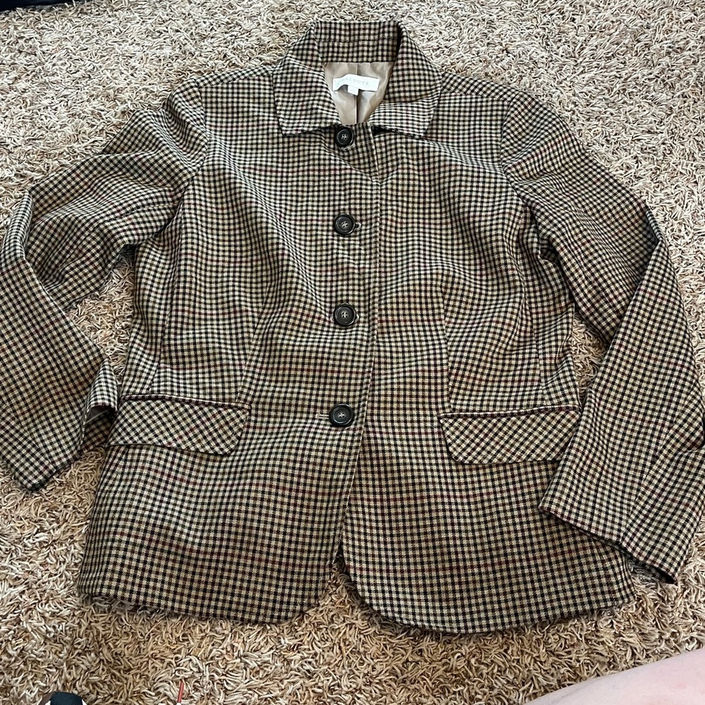 Talbots Brown Blazer Classic Tailored Fit